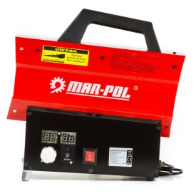 Aerotermă pe gaz Mar-Pol 30 kW cu termostat LCD, furtun și reductor incluse, pentru încălzirea rapidă a spațiilor de lucru - Img 2