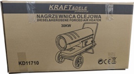 Aerotermă pe motorină KraftDele KD11710, 30 kW, cu termostat digital și afișaj LCD pentru încălzirea spațiilor mari - Img 11