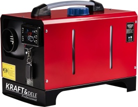 Aerotermă staționară pe motorină KraftDele KD11780, 9 kW, alimentare 12V/230V, cu telecomandă și afișaj LCD - Img 6