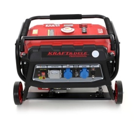 Agregat de curent pe benzină KraftDele KD138, 3000W, 230V/12V, monofazat, cu roți transport și mâner pliabil - Img 5