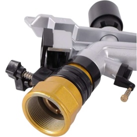 Aspersor sectorial pulsatoriu cu impact din aluminiu 3-18 m³/h cu 5 duze Raza 29m S-35 1 1/2" – Kraft&Dele