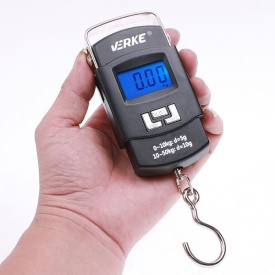 Cântar digital cu cârlig VERKE 50 kg, afișaj LCD iluminat, precizie ridicată pentru bagaje, pachete și uz gospodăresc - Img 6