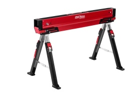 Capră atelier pliabilă KraftDele KD11874 – 700kg/1400kg capacitate, înălțime 63-82cm reglabilă, 8 trepte, antiderapantă, oțel zincat