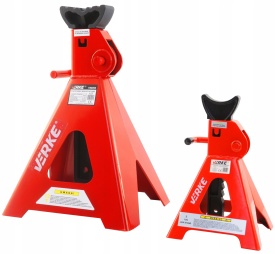 Capre auto atelier 12T set 2 bucăți MaxRom, suporți de susținere cu înălțime reglabilă 495-770 mm - Img 3