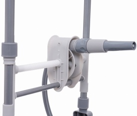 Cărucior grădină cu furtun 45m + 2m 1/2” KraftDele KD2078 – cadru aluminiu, set complet udare - Img 4