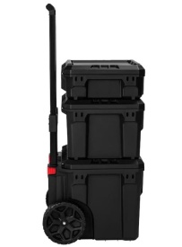 Cărucior modular pentru scule 3 cutii KraftDele KD1077 – organizator mobil cu roți și mâner telescopic - Img 4