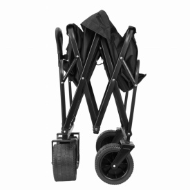 Cărucior transport pliabil 160 L KraftDele KD3089, cu structură din oțel, roți din cauciuc și frână pe roțile din față - Img 10