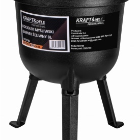 Ceaun din fontă 8L KraftDele KD4186 cu capac și picioare detașabile, pentru gătit la foc deschis și preparate tradiționale - Img 3