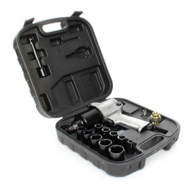 Cheie de impact pneumatică KraftDele KD1424 1/2 inch, 569 Nm, set 17 piese cu tubulare CrV și valiză - Img 2