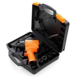 Cheie de impact pneumatică KraftDele KD1425, 1050 Nm, pătrat 1/2 inch, cu 10 tubulare de impact și valiză - Img 2