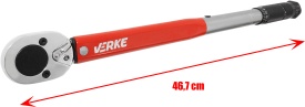 Cheie dinamometrică 1/2 inch 28-210 Nm MaxRom, reglaj precis al cuplului, comutator stânga/dreapta, din oțel CrV - Img 6