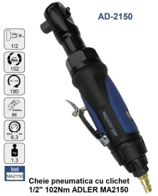 Cheie pneumatica cu clichet 1/2" 102Nm ADLER MA2150