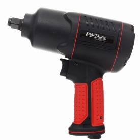 Cheie pneumatică de impact 1/2 inch KraftDele KD1433, 1900 Nm, set 17 piese, cu mecanism Twin Hammer