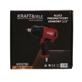 Cheie pneumatică de impact 1/2 inch KraftDele KD5780, cuplu maxim 1900 Nm, mecanism Twin Hammer - Img 3