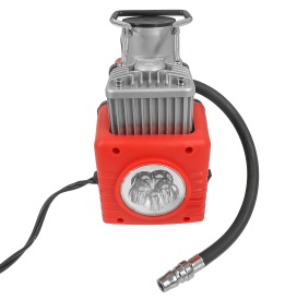 Compresor auto 12V MaxRom cu manometru precis, cilindru metalic dublu, furtun 5 m și alimentare la baterie sau priză auto - Img 5