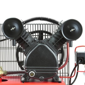 Compresor de aer 100L V2 MAR-POL M88415 – motor 2.2kW, transmisie pe curea, debit real 250 l/min, 8 bar, documentație completă - Img 2