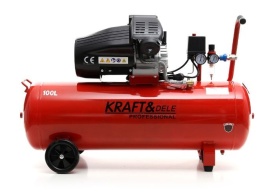 Compresor de aer cu ulei KraftDele KD1480, 100L, 2 pistoane, separator integrat, 3 kW, 8 bar - Img 2