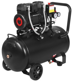 Compresor Fără Ulei 50L 2500W 290L/min – Profesional pentru Atelier, Stomatologie & Barbershop | KraftDele KD4082 - Img 6