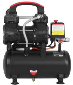 Compresor Fără Ulei 9L 850W 8 Bar – Compact, Silențios și Ideal pentru Atelier & Barbershop | KraftDele KD4080 - Img 5