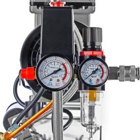 Compresor fără ulei KraftDele KD1396, 50L, 1500W, 8 bar, mobil pentru atelier, garaj și lucrări tehnice - Img 7