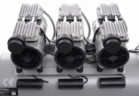 Compresor fără ulei KraftDele KD1397, rezervor 100L, 3 x 1500W, 8 bar, pentru atelier, service și uz casnic - Img 6