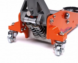 Cric hidraulic auto low profile 2T KraftDele KD1375, ridicare 85-355 mm, cu roți și pedală de ridicare rapidă - Img 5