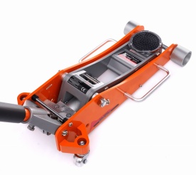 Cric hidraulic auto low profile KraftDele KD1376, 2,5T, ridicare 85-470 mm, cu roți și pedală de ridicare rapidă - Img 5
