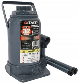 Cric hidraulic tip butelie 32T MaxRom V80126 pentru service auto, vulcanizare și ridicare sigură în atelier - Img 7