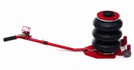Cric hidraulic tip crocodil 3T KraftDele KD399, cu roți metalice și tampon din cauciuc, ridicare 150-400 mm