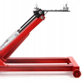 Cric hidraulic tip pardoseală pentru cutii de viteze 1000kg MAR-POL M80417 – profil scăzut, capacitate 1T, suport reglabil 95° - Img 3