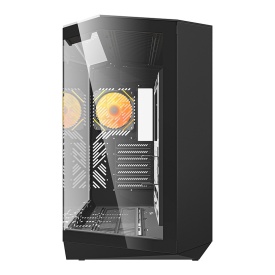 Darkflash DY470 computer case (black) + 4 fans + GPU holder - Img 5