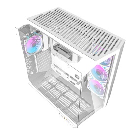 Darkflash DY470 computer case (white) + 4 fans + GPU holder - Img 3