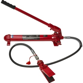 Depărtător hidraulic 10T KraftDele KD327 cu pompă separată, extensii și accesorii, pentru tinichigerie și service auto - Img 2
