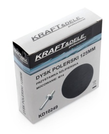 Disc polizare cu arici 125 mm KraftDele KD10249, suport flexibil pentru polizor, șlefuitor unghiular sau bormașină, adaptor inclus - Img 3
