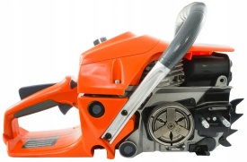 Drujbă pe benzină MaxRom CS65-T 4,35 CP, 65 cm³, lamă de tăiere 38 cm, cu lanț, pentru lemn de foc și lucrări gospodărești - Img 9