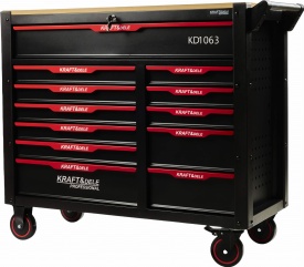 Dulap profesional de scule KraftDele KD1063 cu 479 piese, 12 sertare și organizare completă pentru atelier și garaj
