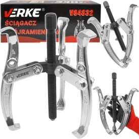 Extractor mecanic cu 3 brațe pentru rulmenți 6 inch, filet trapezoidal, oțel CR-V, MaxRom V84832
