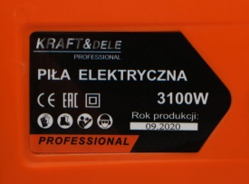 Fierăstrău electric cu lanț KraftDele KD10640, 3100W, lamă 40 cm, ungere automată și dublu sistem de frânare - Img 10