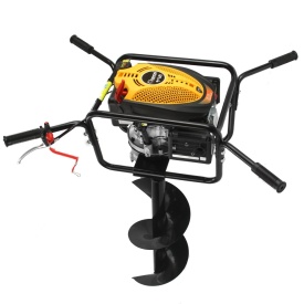 Foreză de pământ motoforeza DEMON 173cc cu burghiu 300mm – 6 CP, transmisie planetară 20:1, motor OHV, siguranță cu zăvor - Img 8
