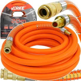 Furtun pneumatic pentru compresor MaxRom 12x17 mm, 20 m, din cauciuc, cu cuple rapide Euro, 20 bar lucru, 60 bar maxim - Img 5