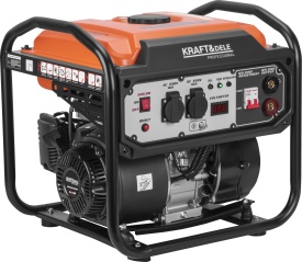 Generator inverter cu aparat de sudură KraftDele KD3234, 5,8 kW / 6,2 kW, 230 V, 250 A, sursă de curent pentru șantier și atelier - Img 2