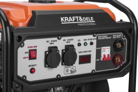 Generator inverter cu aparat de sudură KraftDele KD3234, 5,8 kW / 6,2 kW, 230 V, 250 A, sursă de curent pentru șantier și atelier - Img 12
