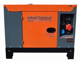 Generator profesional trifazic DIESEL KraftDele KD153 – 14/15,5 kW, 230V/400V, Pornire electrică, 2 cilindri, AVR, Bobinaj 100% cupru, Autonomie 9h - Img 6