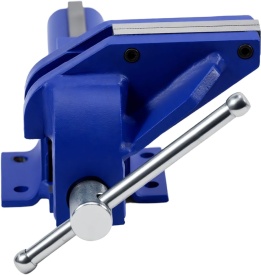 Imadău de banc KraftDele KD5994, 100 mm, din fontă, cu fălci din oțel și prindere pentru banc de lucru - Img 9