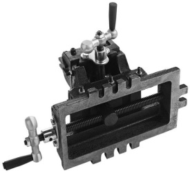 Imadău tip cruce dublu ax 100 mm KraftDele KD3515 pentru găurire, frezare și poziționare precisă în atelier - Img 7
