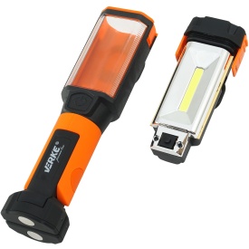Lampă de lucru LED COB MaxRom V87511 cu acumulator Li-Ion, bază magnetică rotativă și funcție power bank USB - Img 5