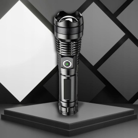 Lanternă LED din aluminiu 1300 lm cu acumulator 4000 mAh MaxRom, autonomie extinsă și rază de iluminare până la 190 m - Img 11
