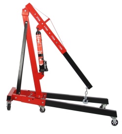 Macara tip girafă atelier 2T MAR-POL M80405-1 pliabilă, pompă rapidă, include balansier 750kg, 6 roți metalice - Img 5