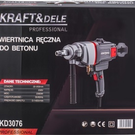 Mașină de carotat beton KraftDele KD3076, 2300W, pentru găurire în beton, cărămidă și piatră, utilizare uscată și umedă - Img 10
