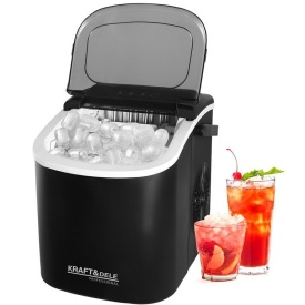 Mașină de făcut gheață KraftDele KD4124, 12 kg/24h, rezervor 1,2 L, 120W, compactă pentru casă, birou și petreceri